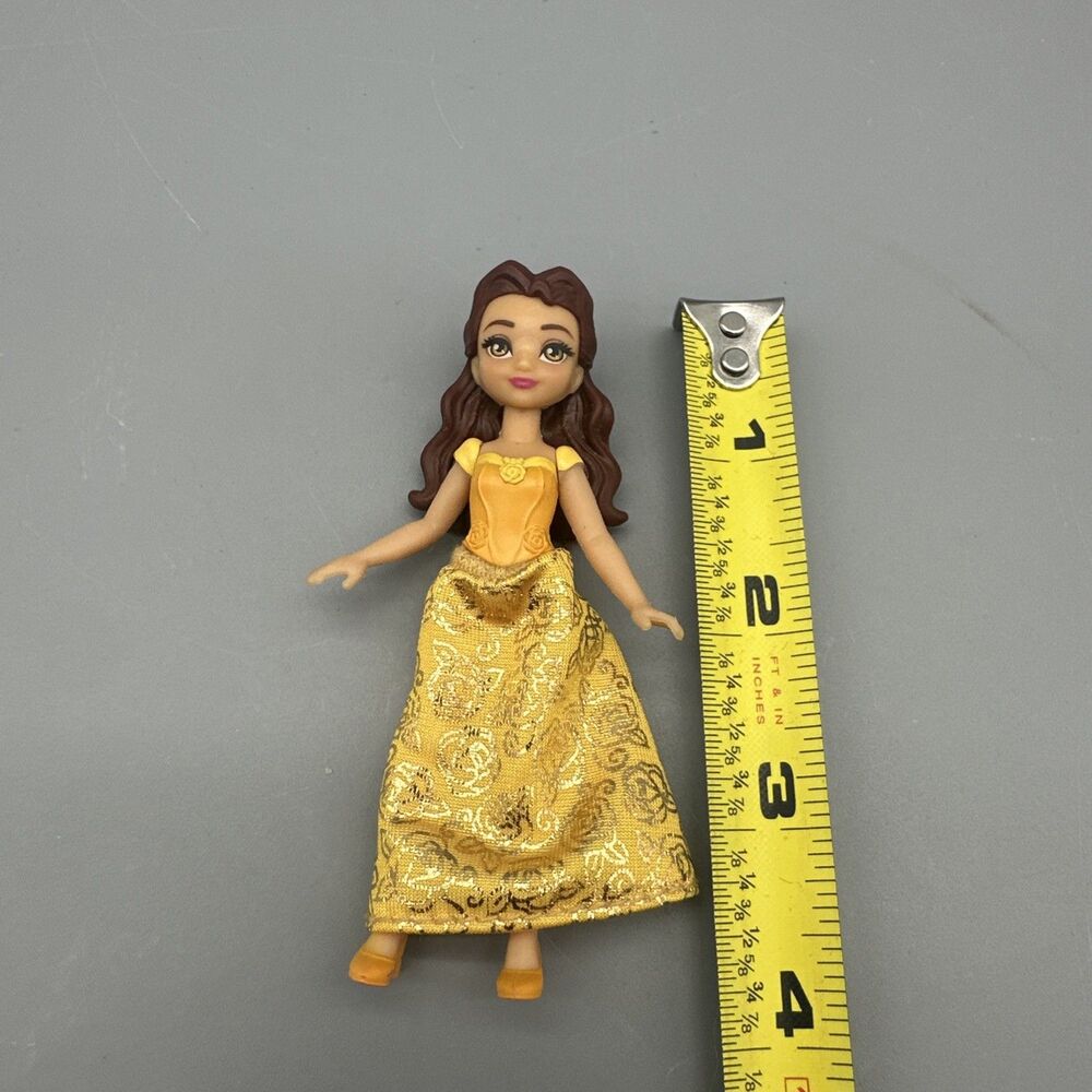 Disney Princess Belle Articulated Mini Doll Figure Beauty And The Beast Mattel